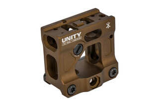 Unity Tactical FAST Aimpoint Micro Mount features an FDE finish
